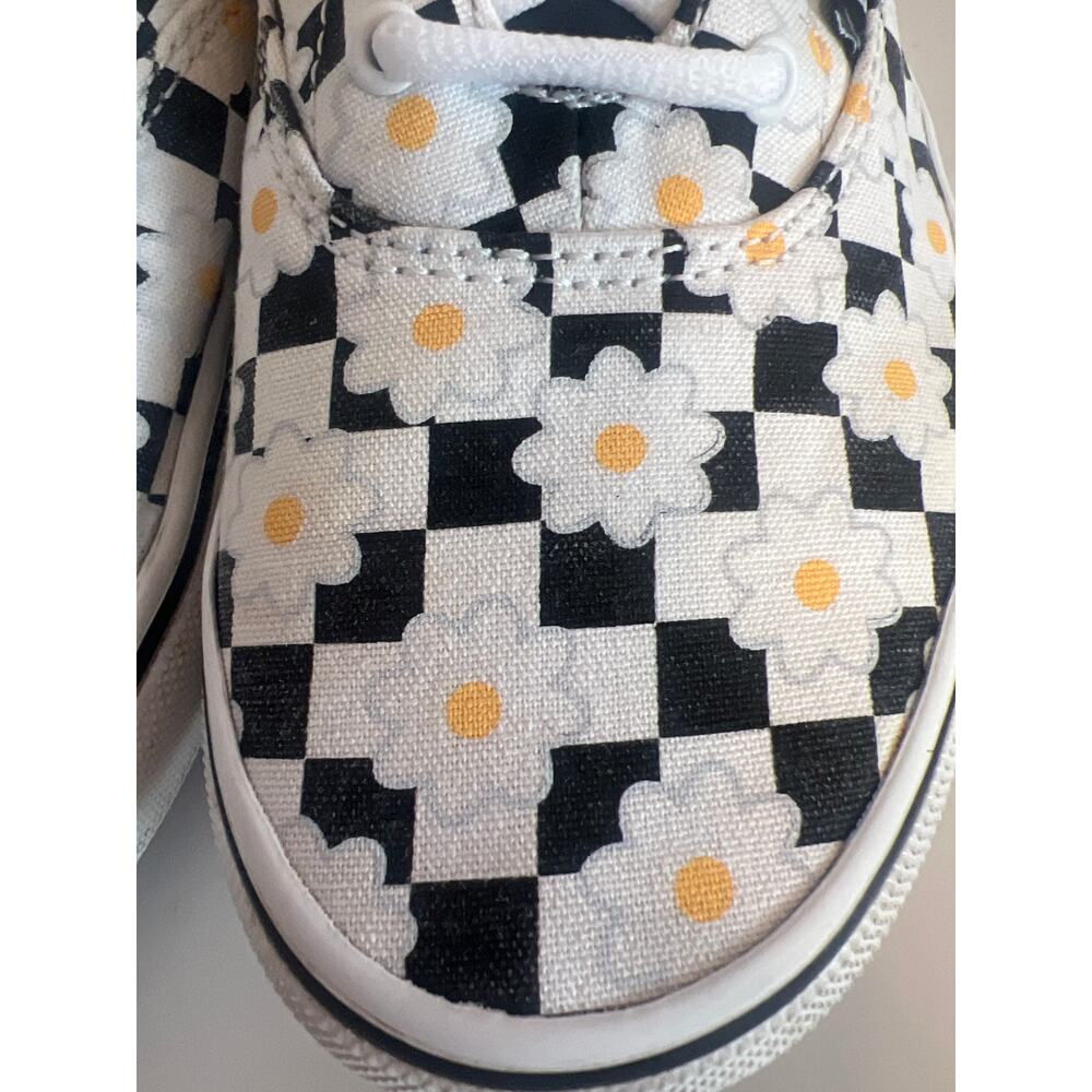 Vans Doheny Daisy Flower Checkerboard shoes Girls Size 4 - Picture 3 of 11